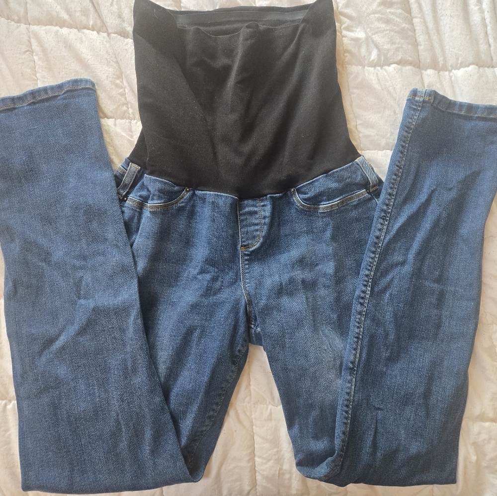 Seraphine Maternity/Postpartum Rise Blue Jeans Shaping Sz 8